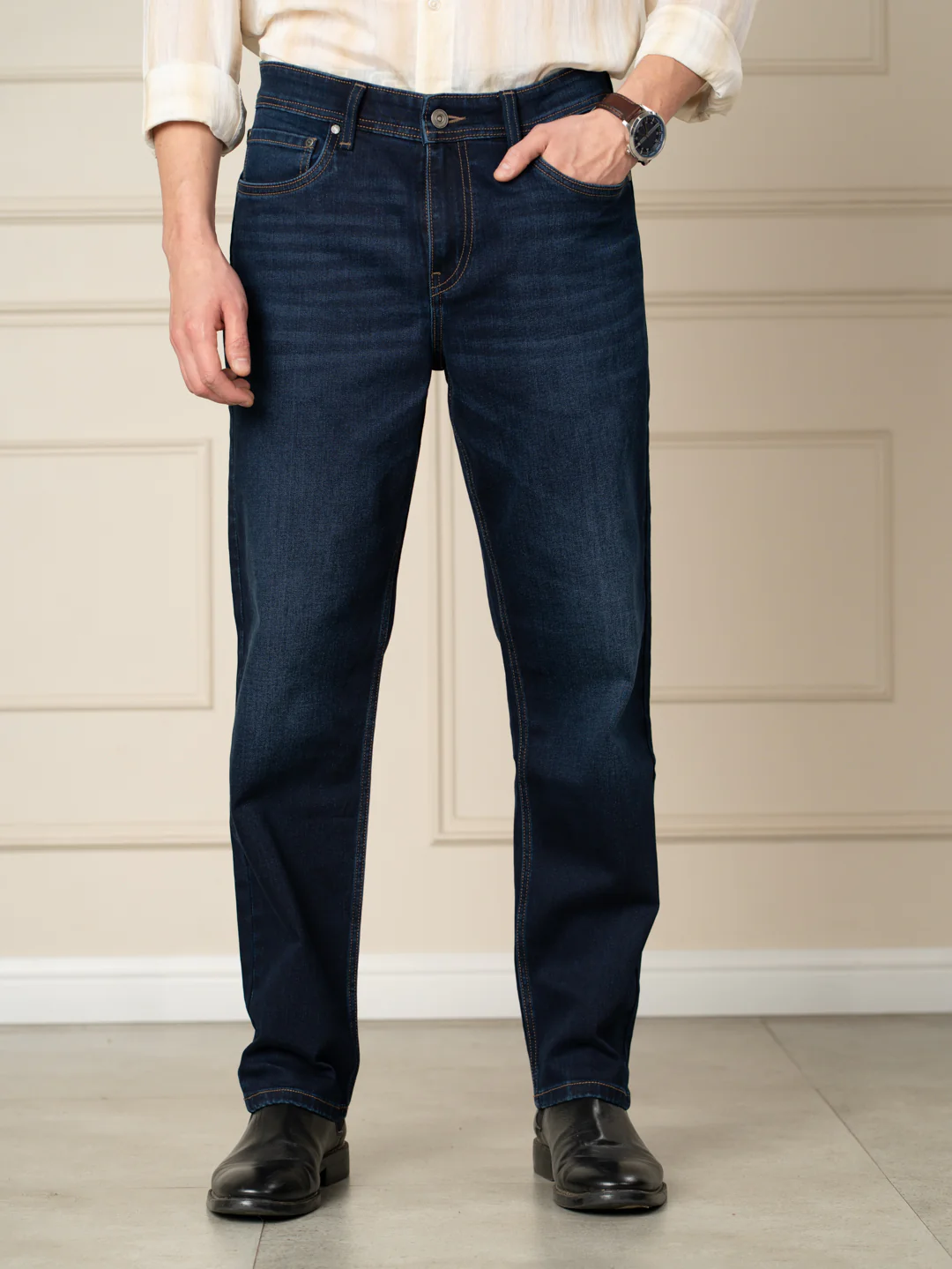Venice Indigo Relaxed Fit Jeans - Image 2