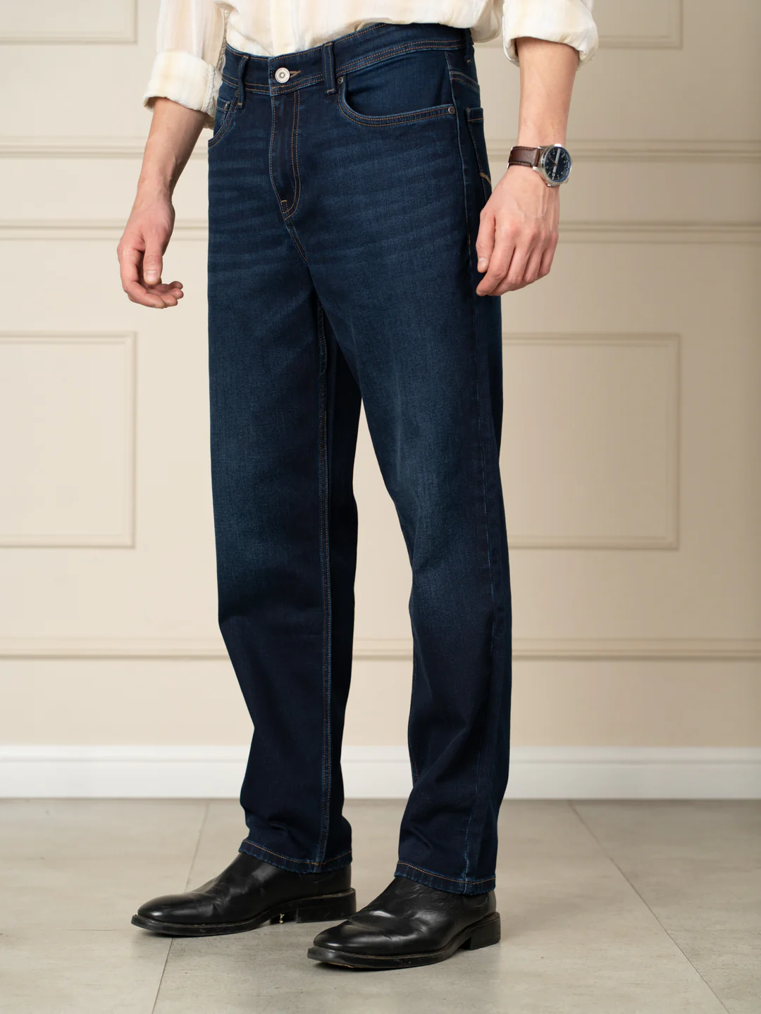 Venice Indigo Relaxed Fit Jeans - Image 7