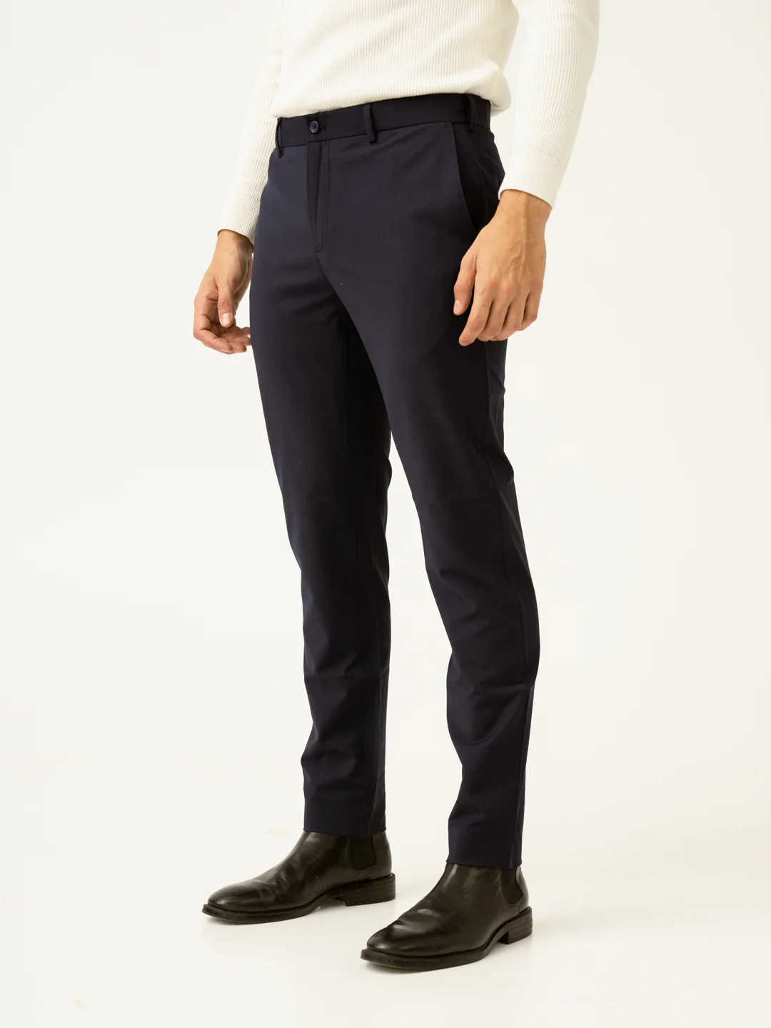 Venice Navy Luxury Merino Wool Pants - Image 10