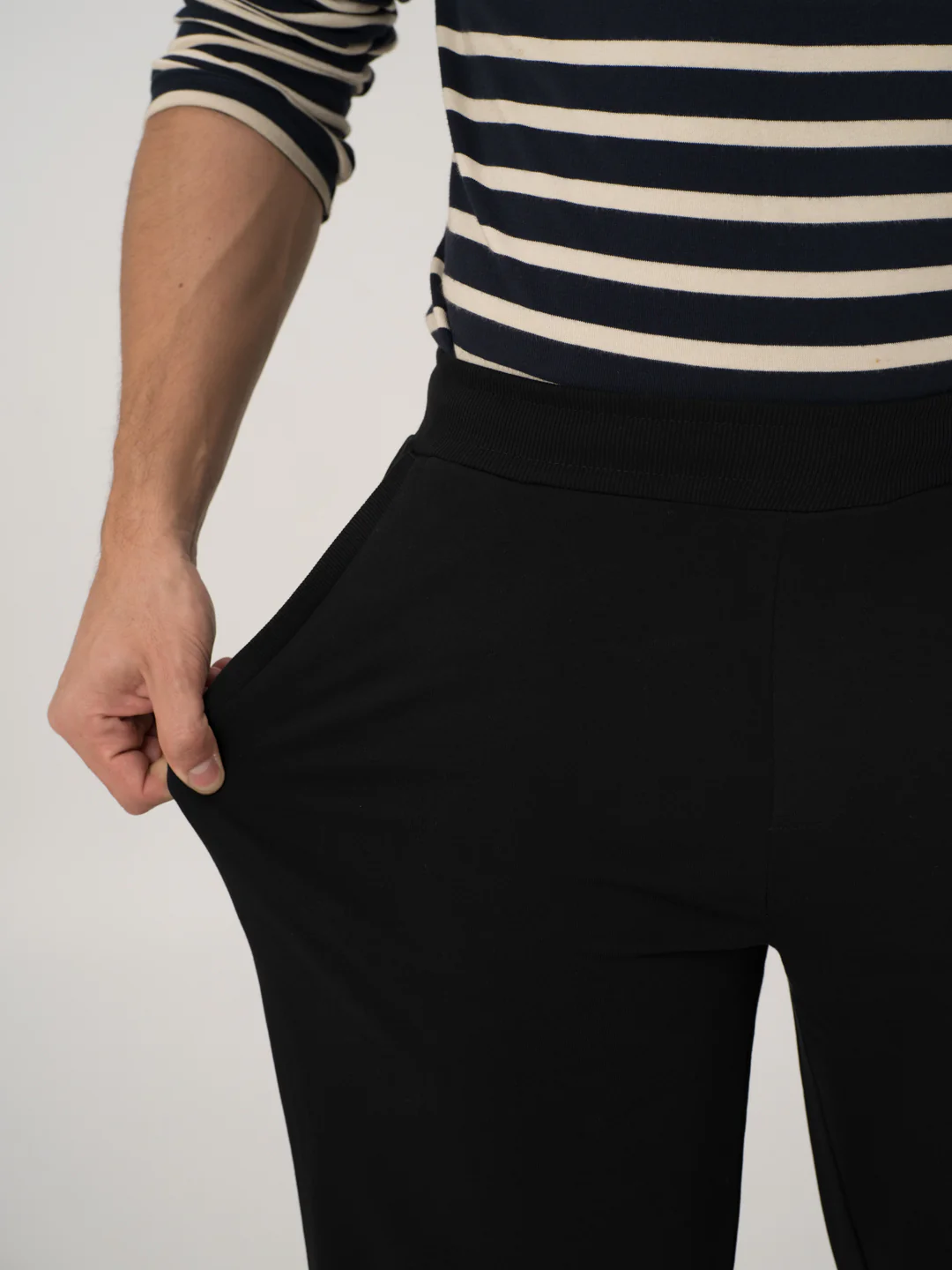 Vinyl Black Cotton Sweatpants - Image 4