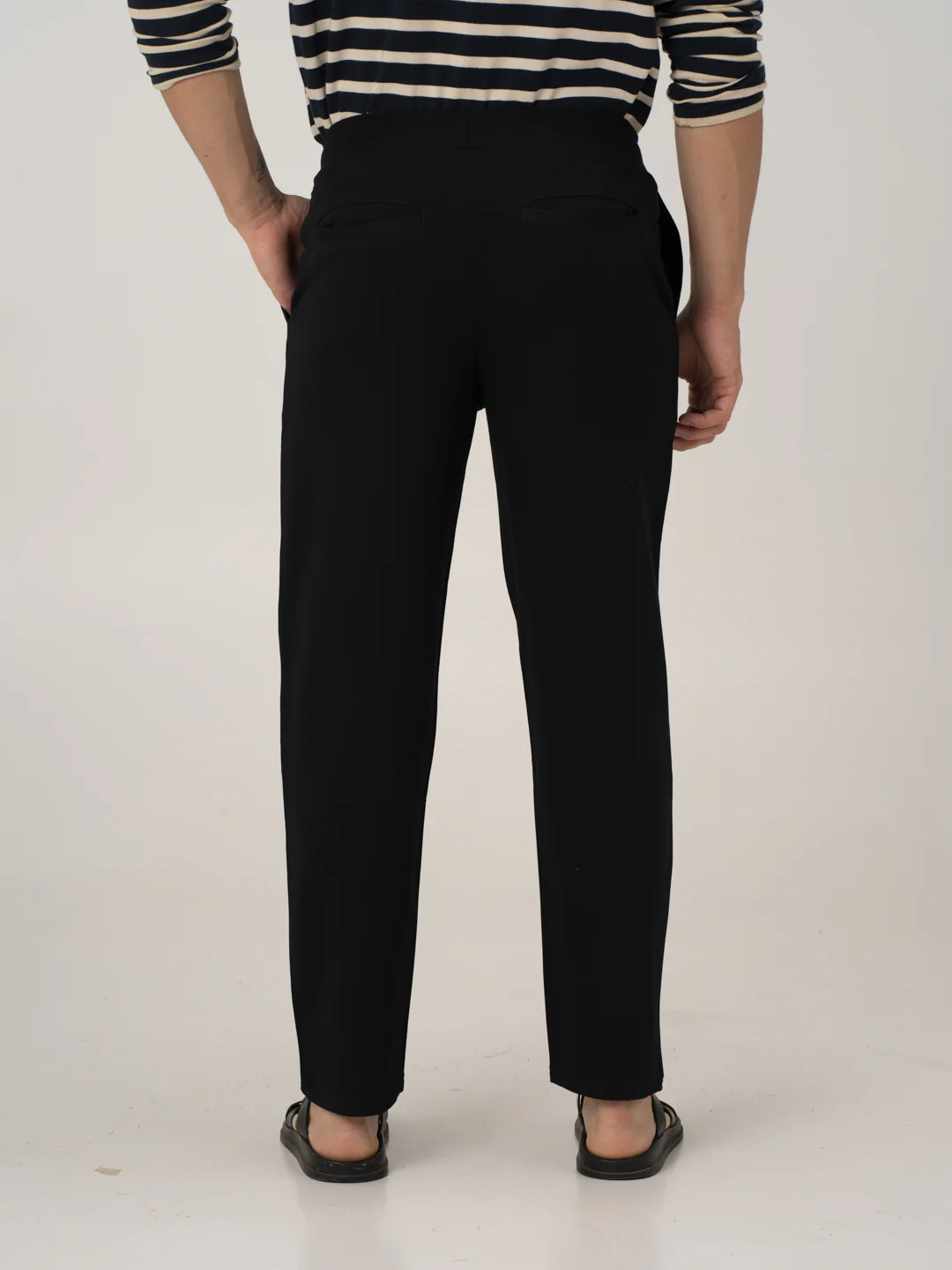 Vinyl Black Cotton Sweatpants - Image 5
