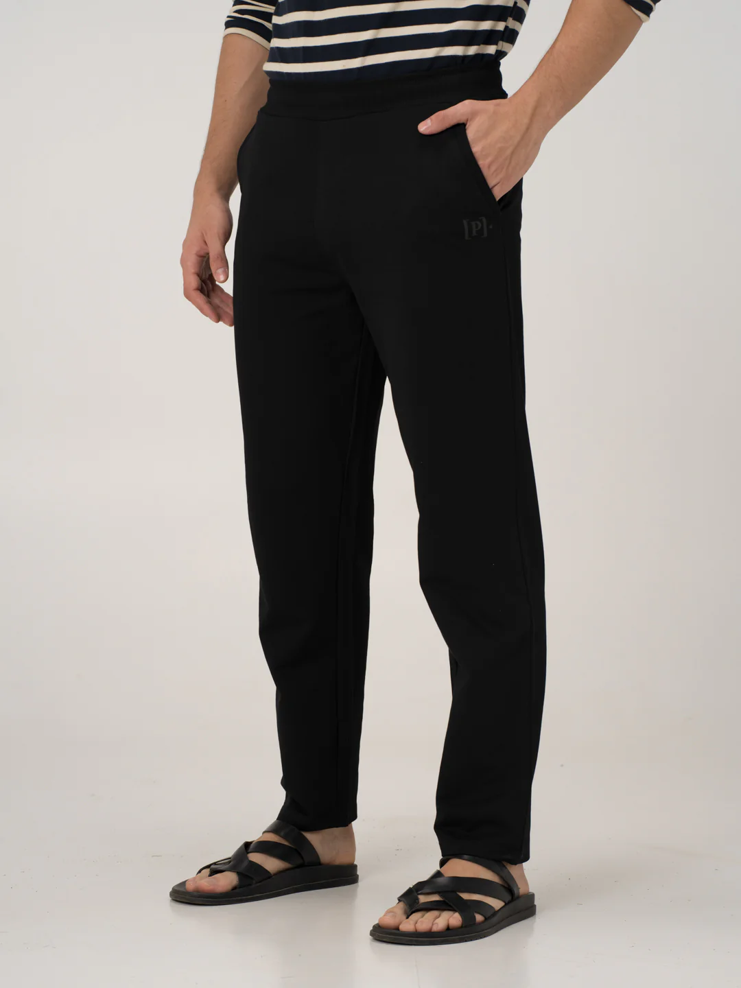 Vinyl Black Cotton Sweatpants - Image 7
