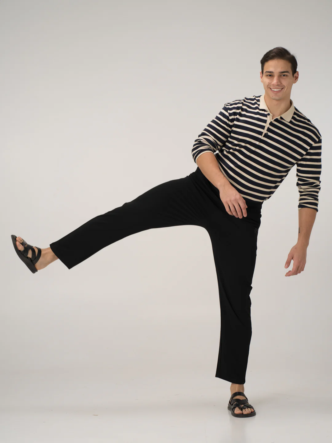 Vinyl Black Cotton Sweatpants - Image 8