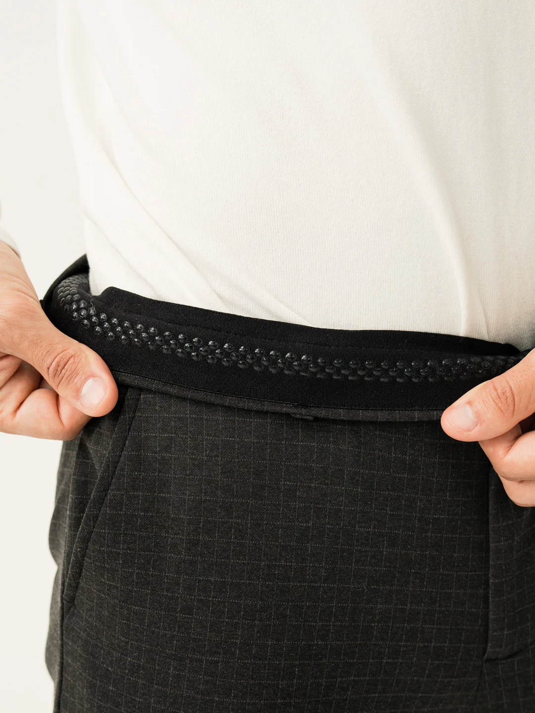 Volcanic Black Checks Power-Stretch Pants - Image 4