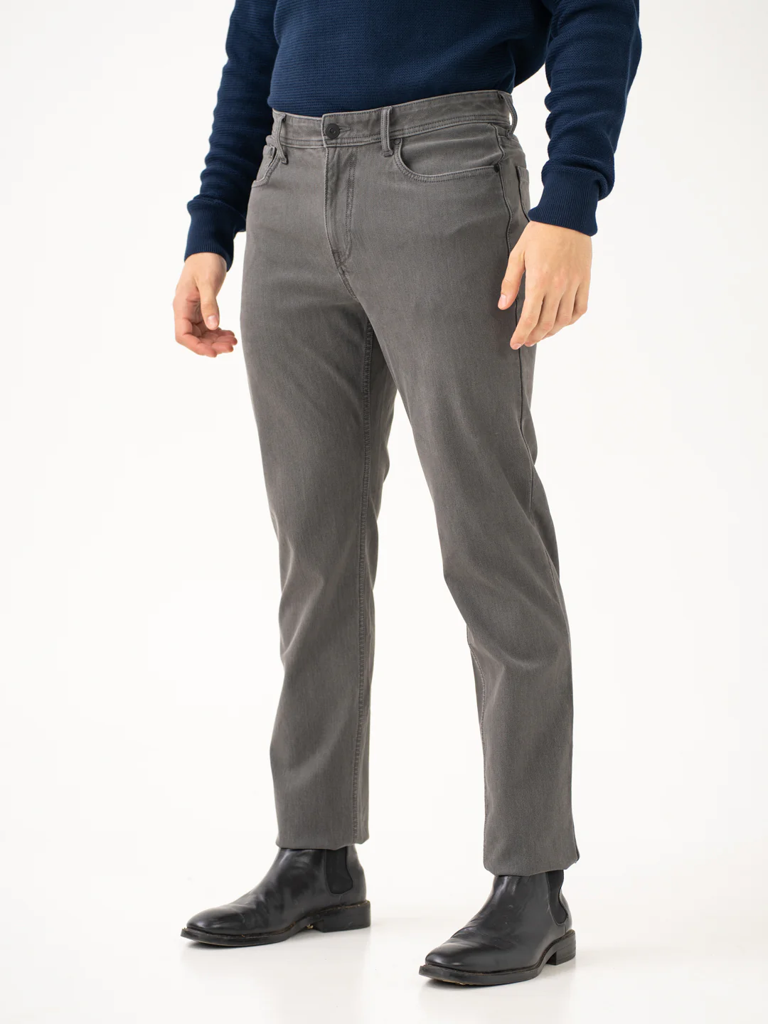 Voyager Grey Pro-Stretch Relaxed Fit Jeans - Image 10