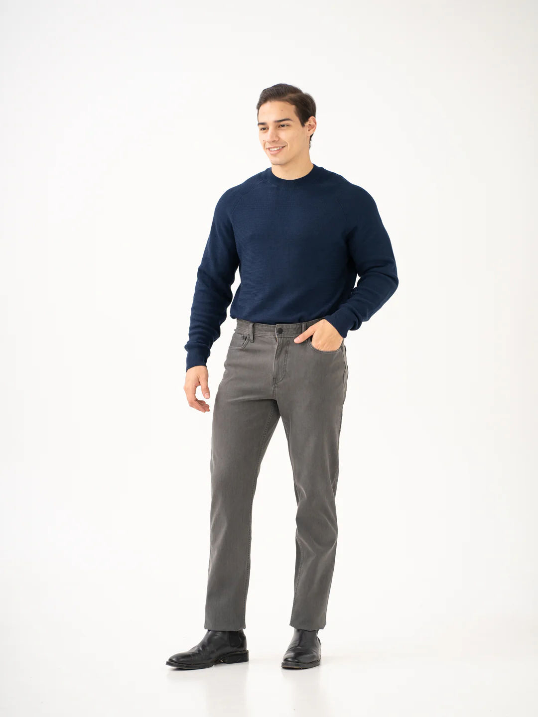 Voyager Grey Pro-Stretch Relaxed Fit Jeans - Image 11