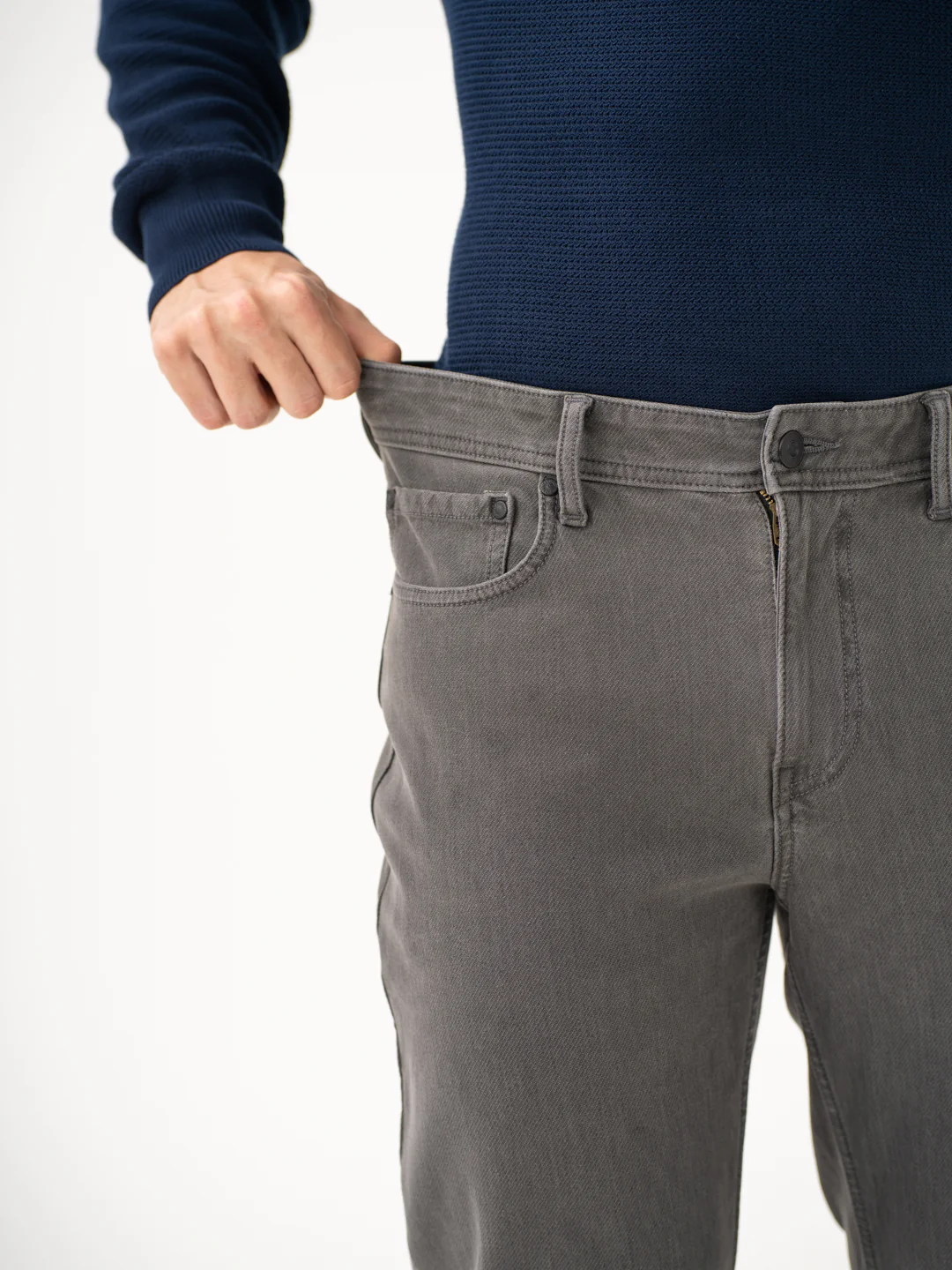 Voyager Grey Pro-Stretch Relaxed Fit Jeans - Image 5