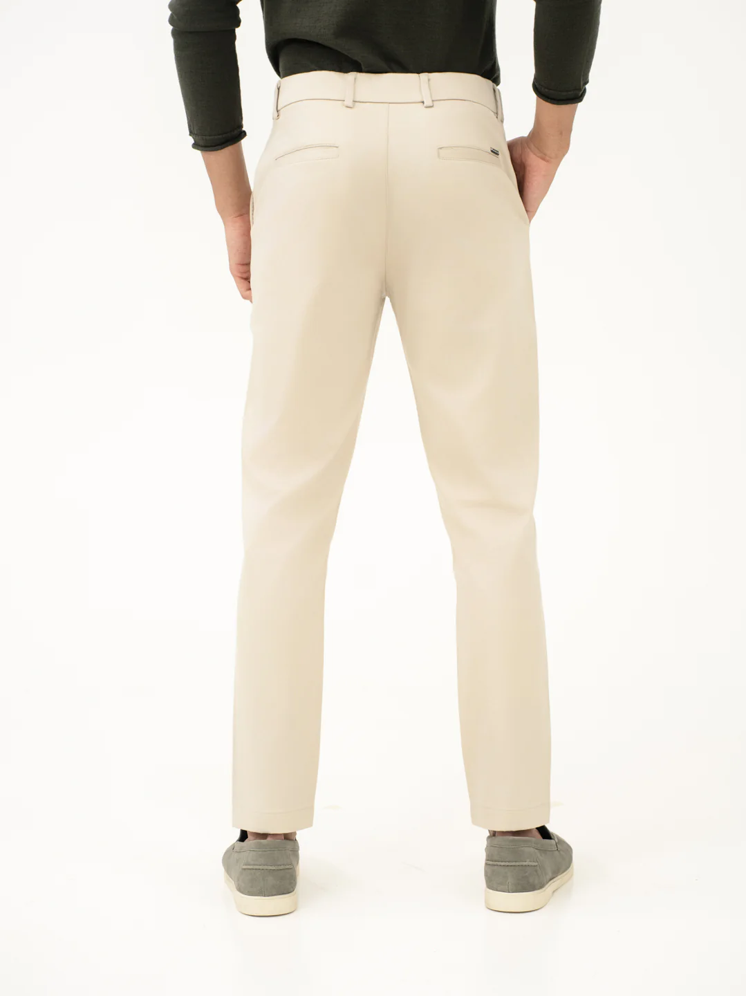 Weatherlock Cream Slim Fit Stretch Chinos - Image 7