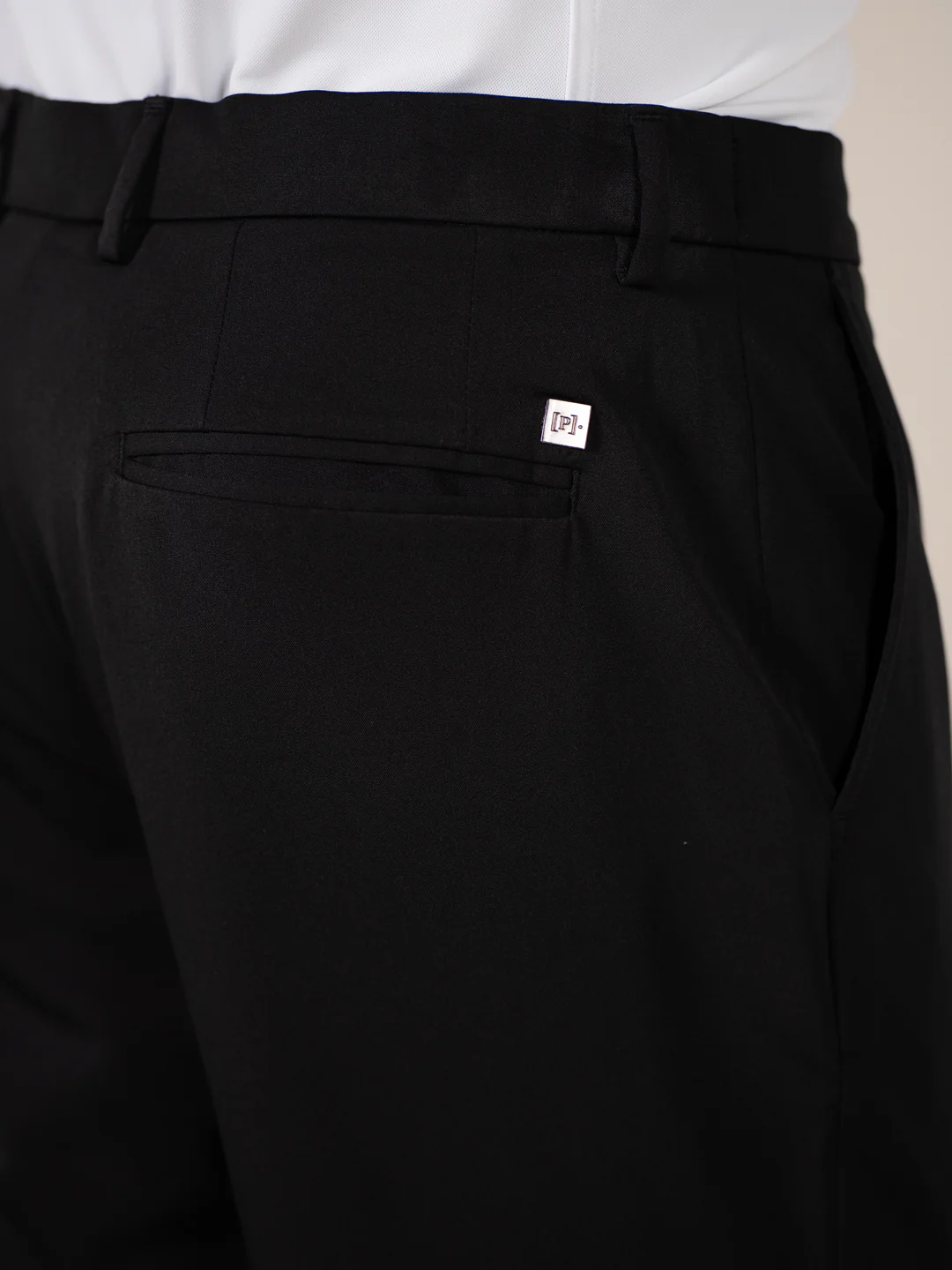 Weekday Black 925 Relaxed Fit Smart Formal Trousers - Image 4