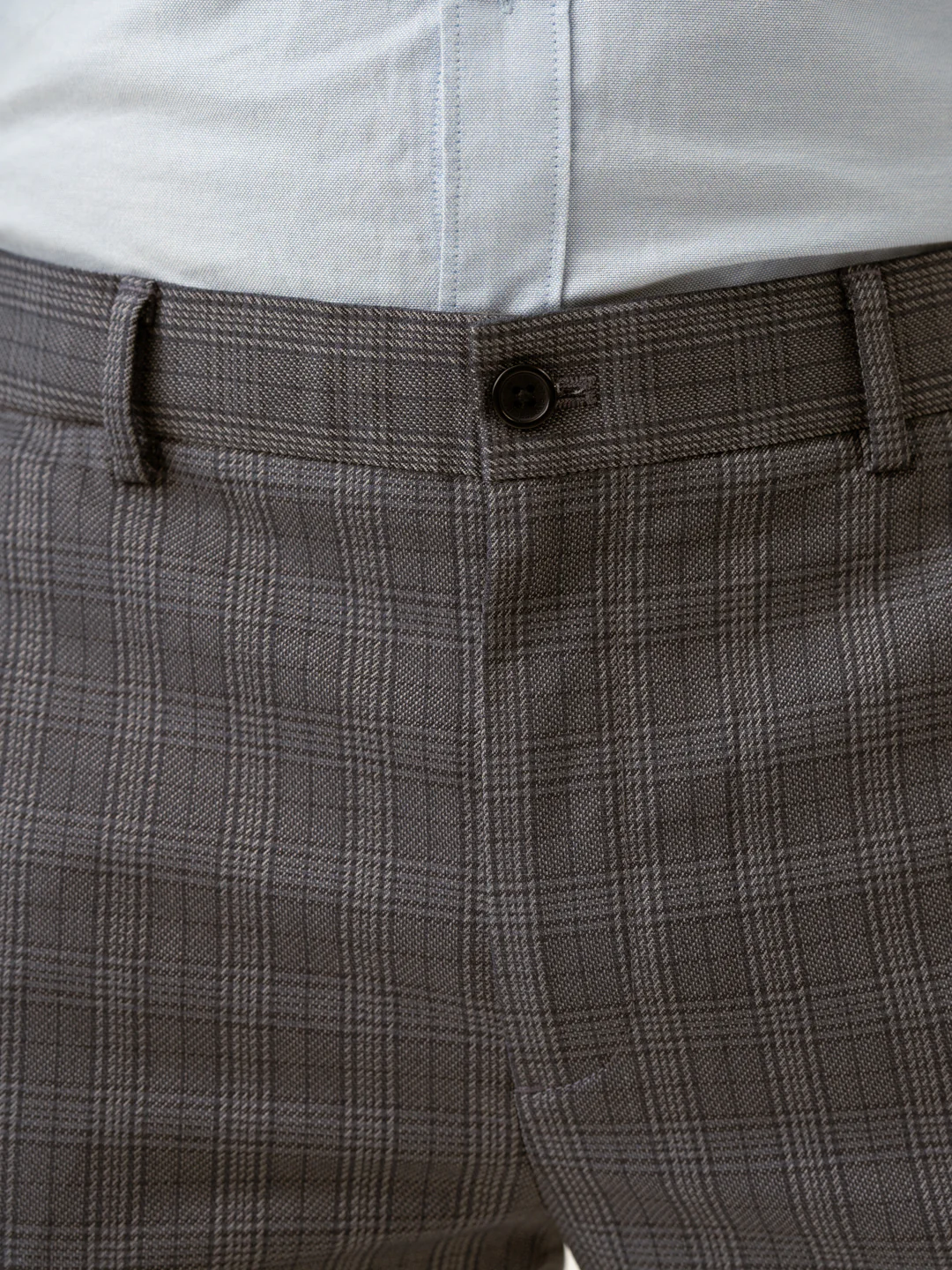 Whisper Grey Checks Formal Pants - Image 9
