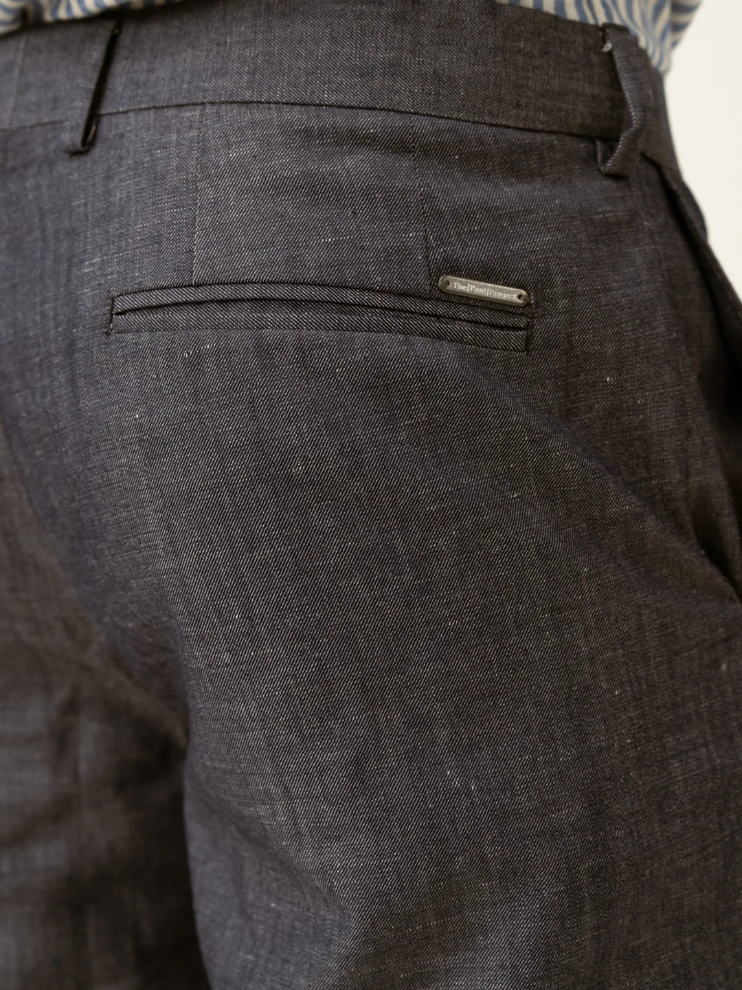 Whistle Blue Tropical Wool Linen Pants - Image 9
