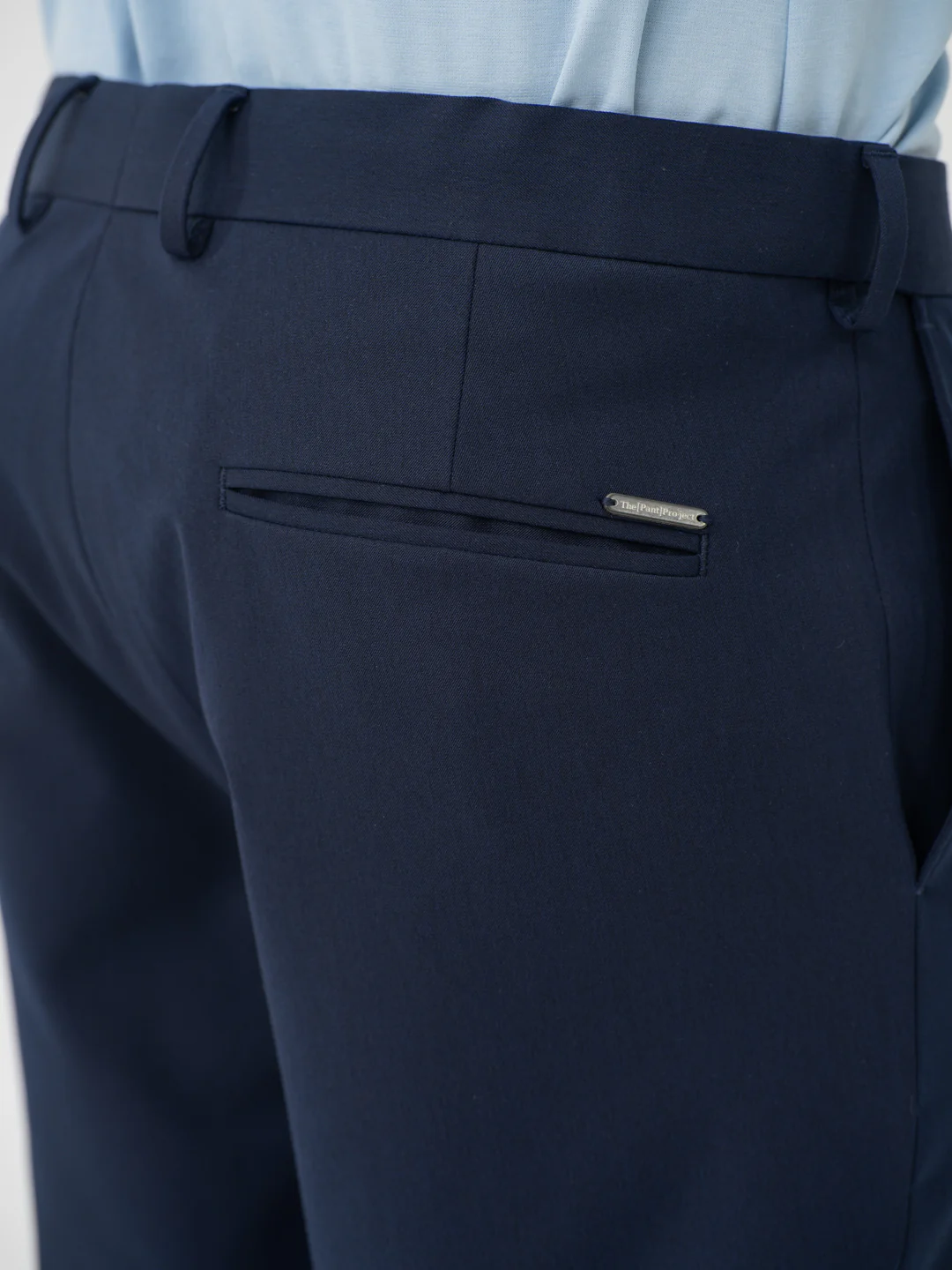 Wind Blue Water Repellent Relaxed Fit Stretch Formal Pants - Image 12