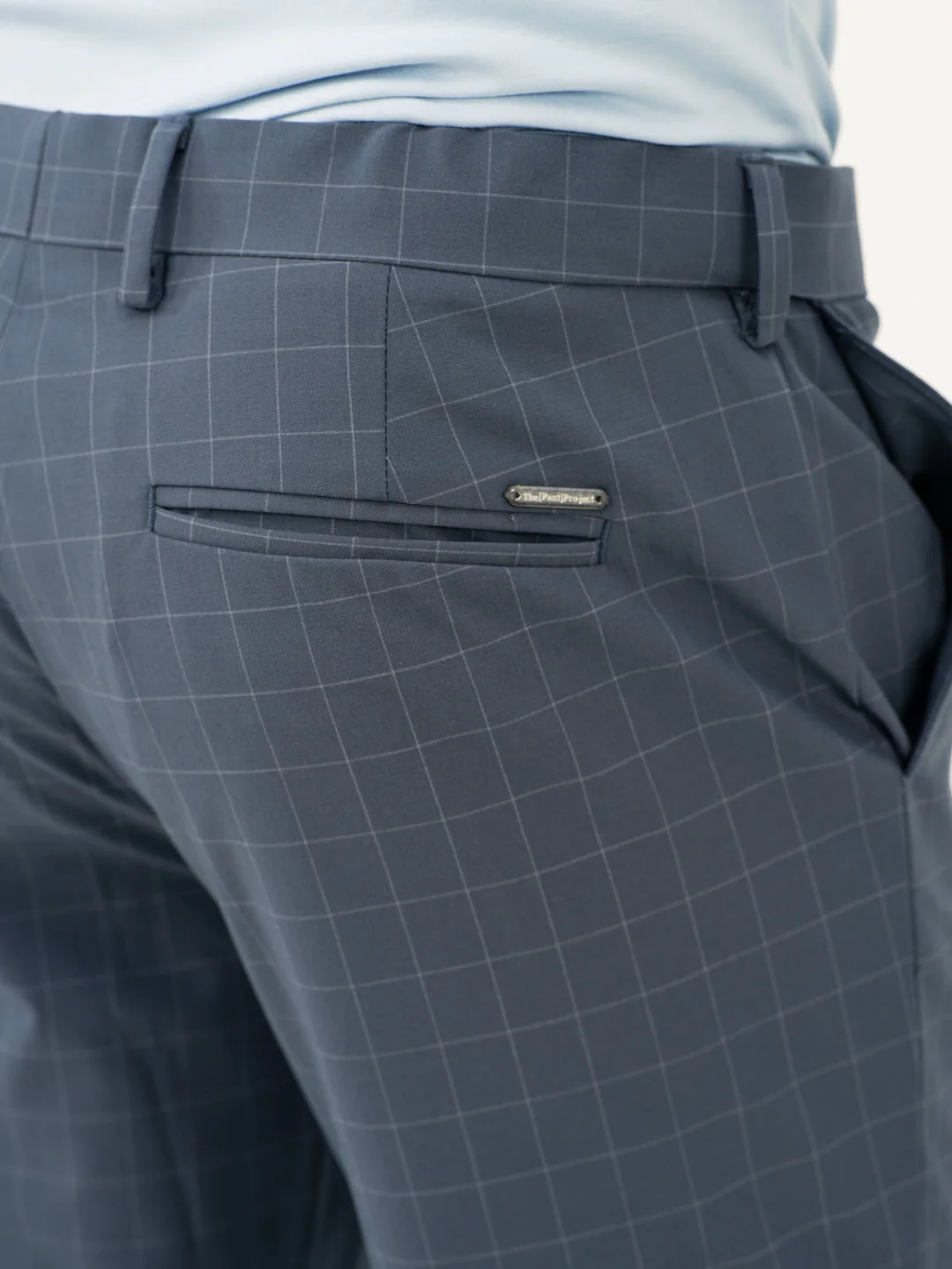 Wolf Grey Checks Formal Pants - Image 12